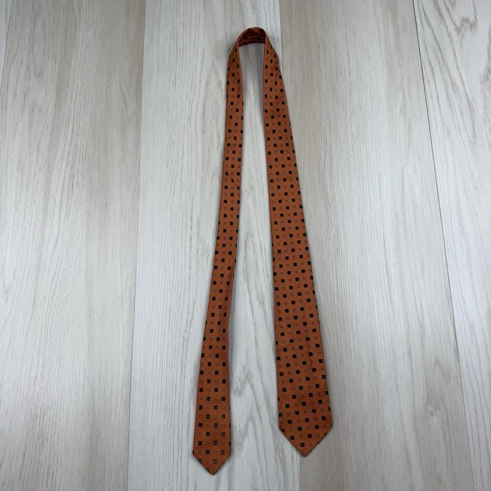 Vintage JPress Silk Tie The Burlington Knot Neckwear Italian Dusty Print 51
